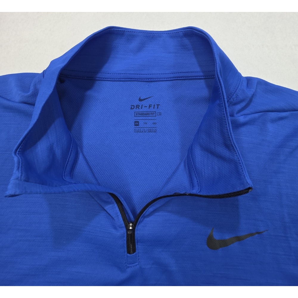 Nike 1/4 Zip Pullover Jacket Men 2XL Blue LIMITED USE Mock Neck Lightweight Golf
